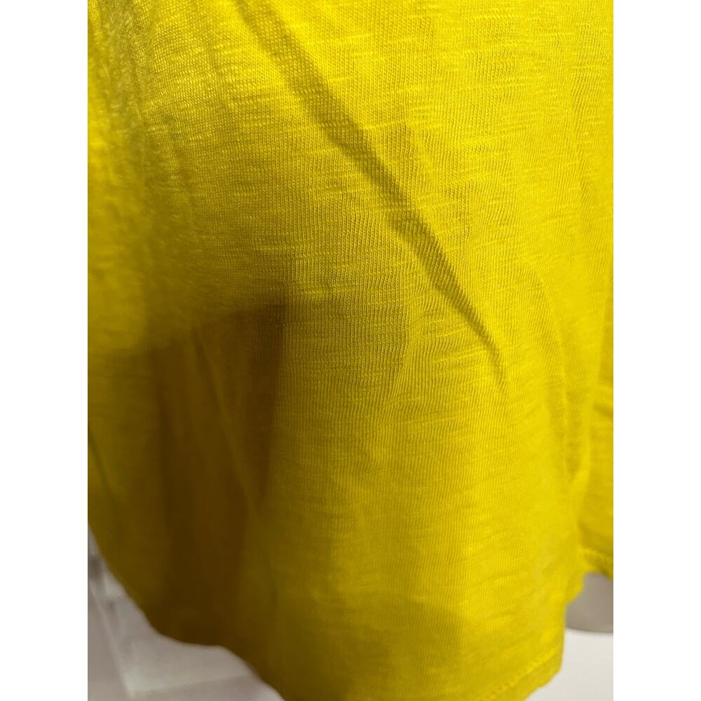 Coldwater Creek gold slub fabric‎ embellished neckline top M Excellent Fancy - Picture 3 of 5